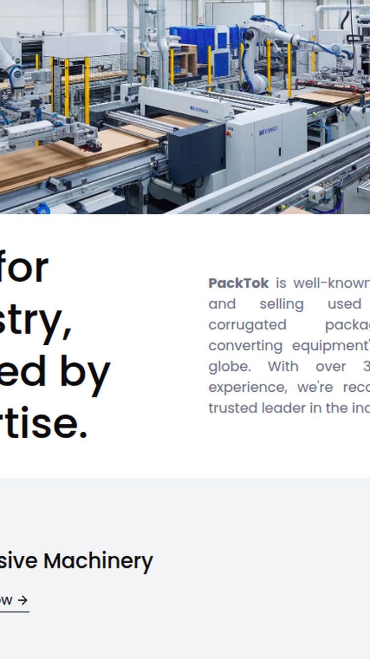 Packtok mobile screen 2