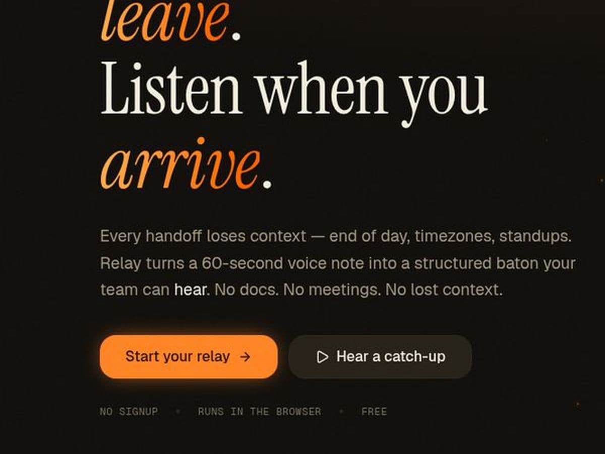 Relay web screen 1